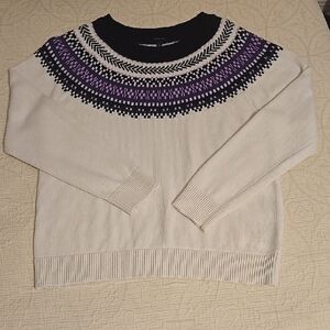 Talbots Fair Isle Sweater size LP
